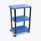 Luxor Plastic, 300 lbs / 100lbs per shelf Load Capacity, 42.5 in L, 24 in W, 42.5 in H UCPL1BU-B - alternate 2